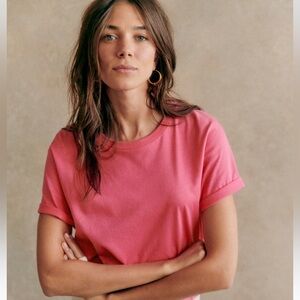 Sézane pink Conrad tee
